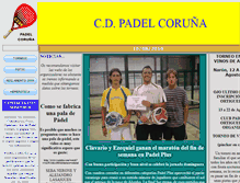 Tablet Screenshot of padelcoruna.com